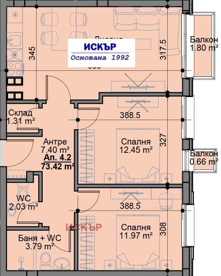 Продава 3-СТАЕН, гр. София, Овча купел