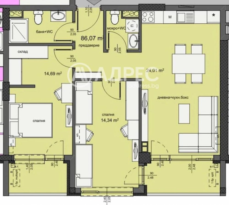 Продава 3-СТАЕН, гр. Бургас, Изгрев, снимка 4 - Апартаменти - 53007302