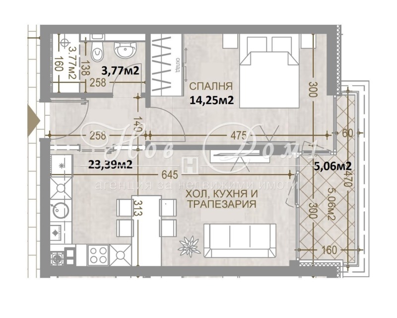 Продава 2-СТАЕН, гр. София, Манастирски ливади, снимка 5 - Апартаменти - 53105382