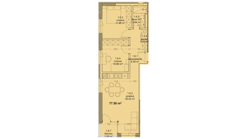 De vânzare  2 dormitoare Varna , Troșevo , 93 mp | 38661838 - imagine [6]