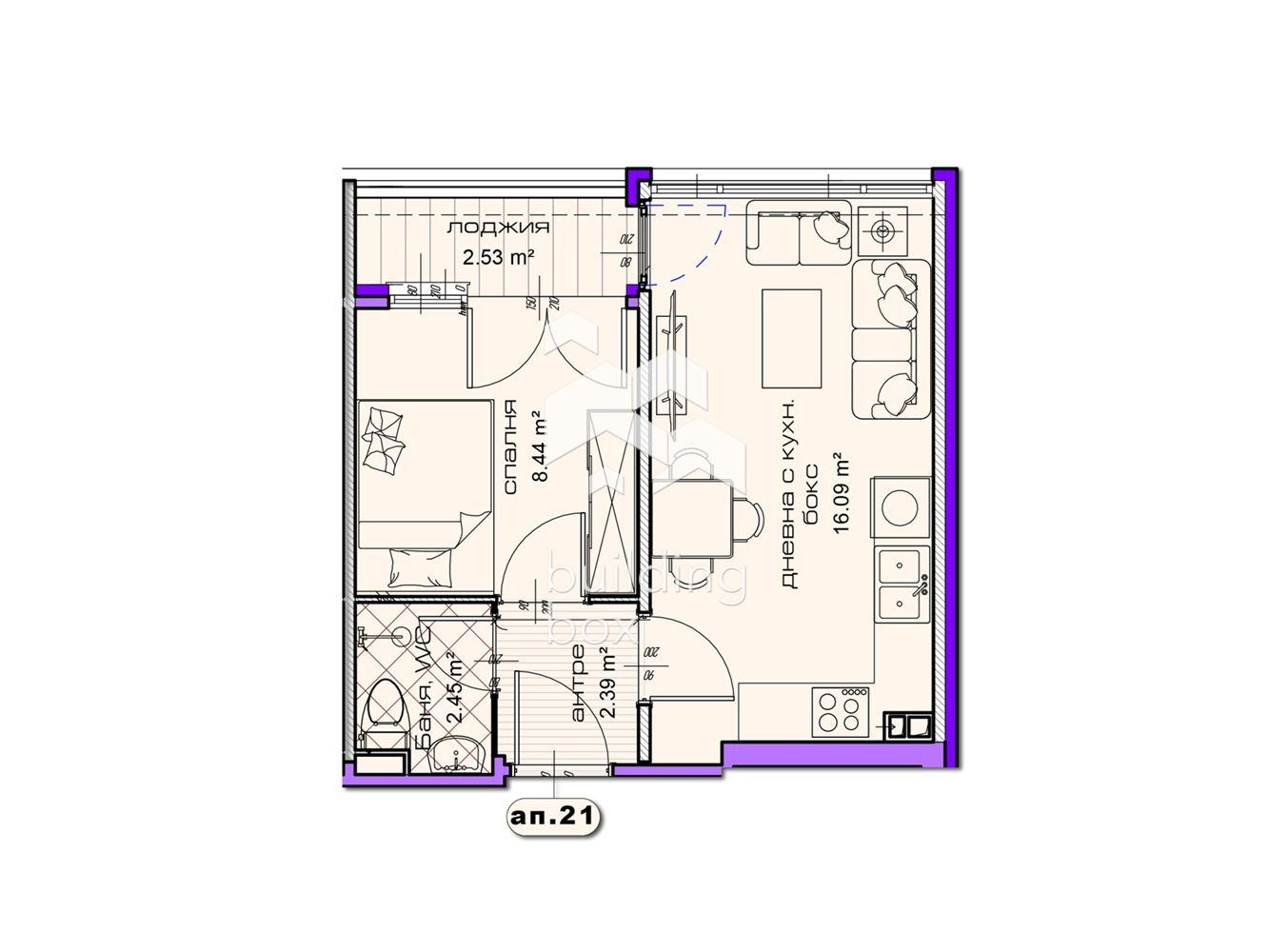 Продава 2-СТАЕН, гр. Шумен, Добруджански, снимка 2 - Апартаменти - 54914099