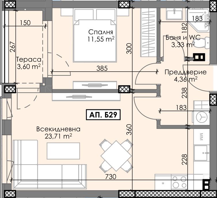 Продава 2-СТАЕН, гр. Пловдив, Остромила, снимка 2 - Апартаменти - 53315776