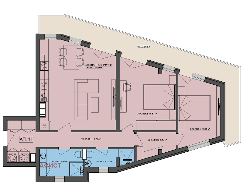 In vendita  2 camere da letto Sofia , Ovcha kupel , 135 mq | 89150471 - Immagine [3]