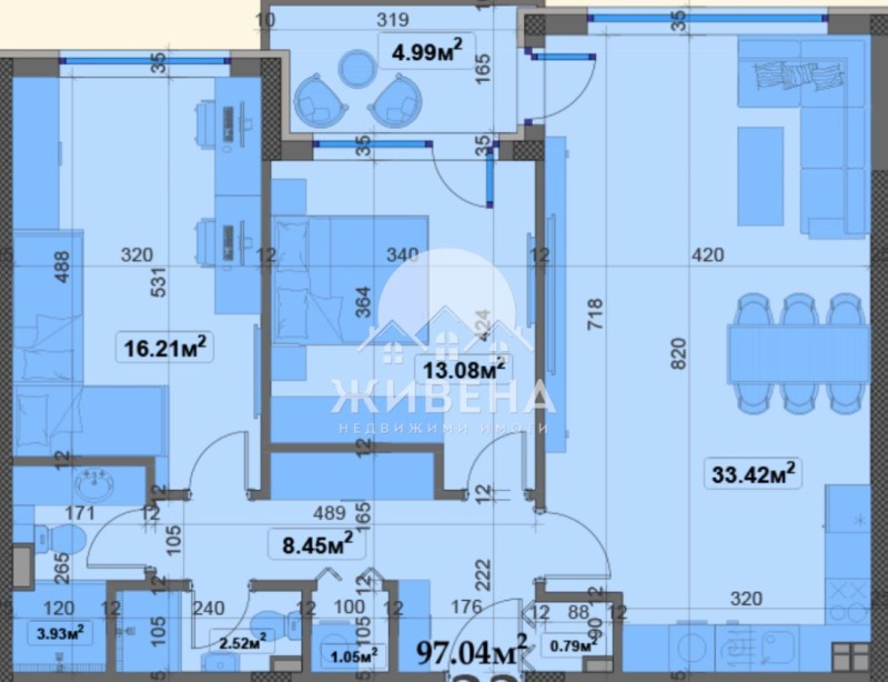 Eladó  2 hálószobás Varna , m-t Manastirski rid , 115 négyzetméter | 46281235 - kép [4]
