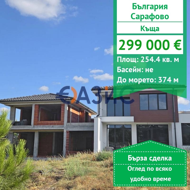 Продава КЪЩА, гр. Бургас, Сарафово