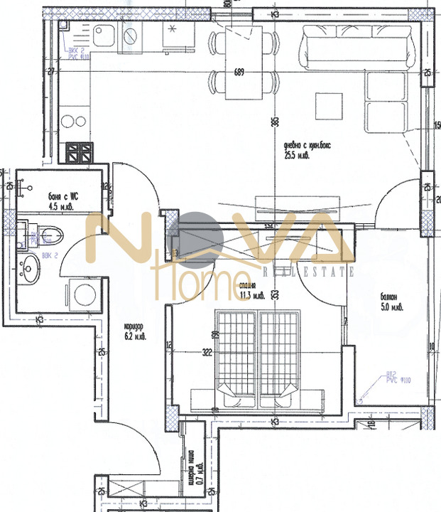 Zu verkaufen  1 Schlafzimmer Warna , Lewski 1 , 68 qm | 98005206 - Bild [8]