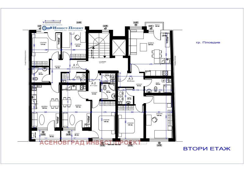 Продава  2-стаен град Пловдив , Съдийски , 57 кв.м | 66906542 - изображение [2]