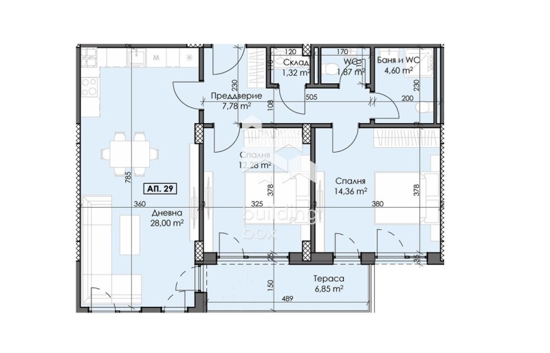 Na prodej  2 ložnice Plovdiv , Trakija , 108 m2 | 67534602 - obraz [7]