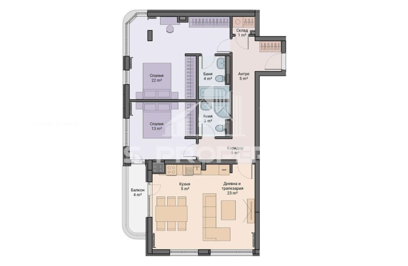 Продава  3-стаен град София , Люлин 6 , 126 кв.м | 20143546 - изображение [2]