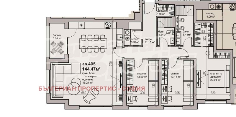 Na sprzedaż  3 sypialnie Sofia , Krastowa wada , 163 mkw | 53945665 - obraz [4]