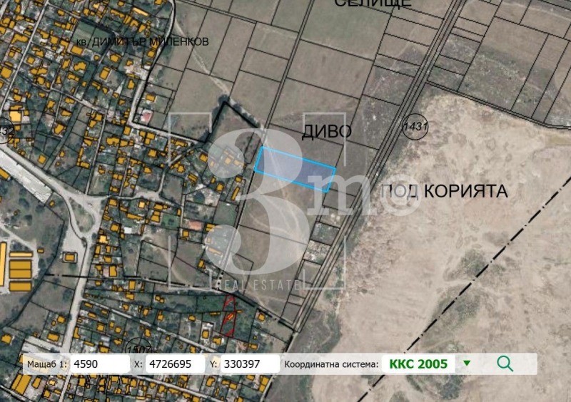 Продава ПАРЦЕЛ в град София, Димитър Миленков - 3690 кв.м / 369 000 € » 721 701.27 лв., 3-МО ОФИС ДРУЖБА