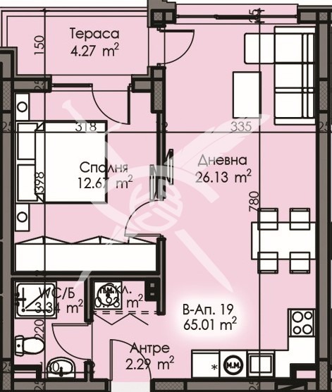 Продава  2-стаен град Бургас , Изгрев , 65 кв.м | 42731281 - изображение [2]