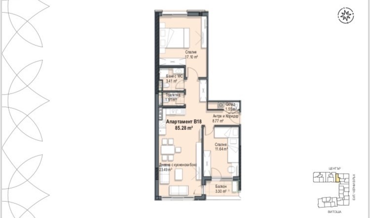 Продава 3-СТАЕН, гр. София, Кръстова вада, снимка 8 - Апартаменти - 52332248