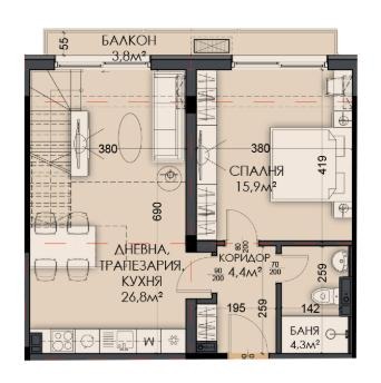 Продава МЕЗОНЕТ, гр. Варна, Виница