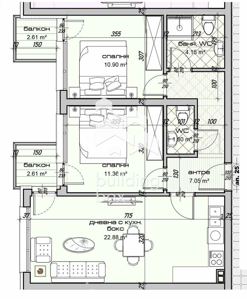 Продава 3-СТАЕН, гр. Варна, Изгрев, снимка 3 - Апартаменти - 54451014
