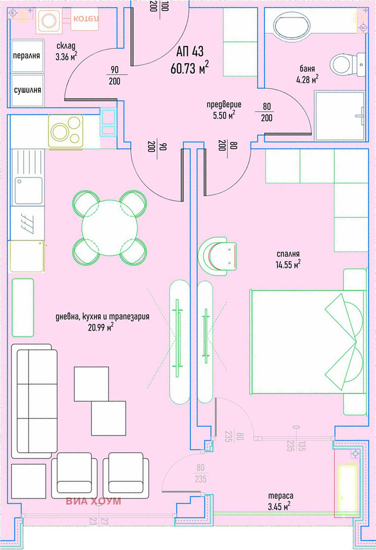 À vendre  1 chambre Sofia , Malinova dolina , 68 m² | 76388977 - image [4]