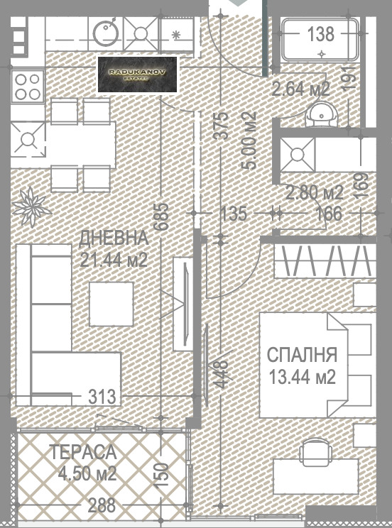 Продава  2-стаен град София , Малинова долина , 71 кв.м | 12418291 - изображение [12]