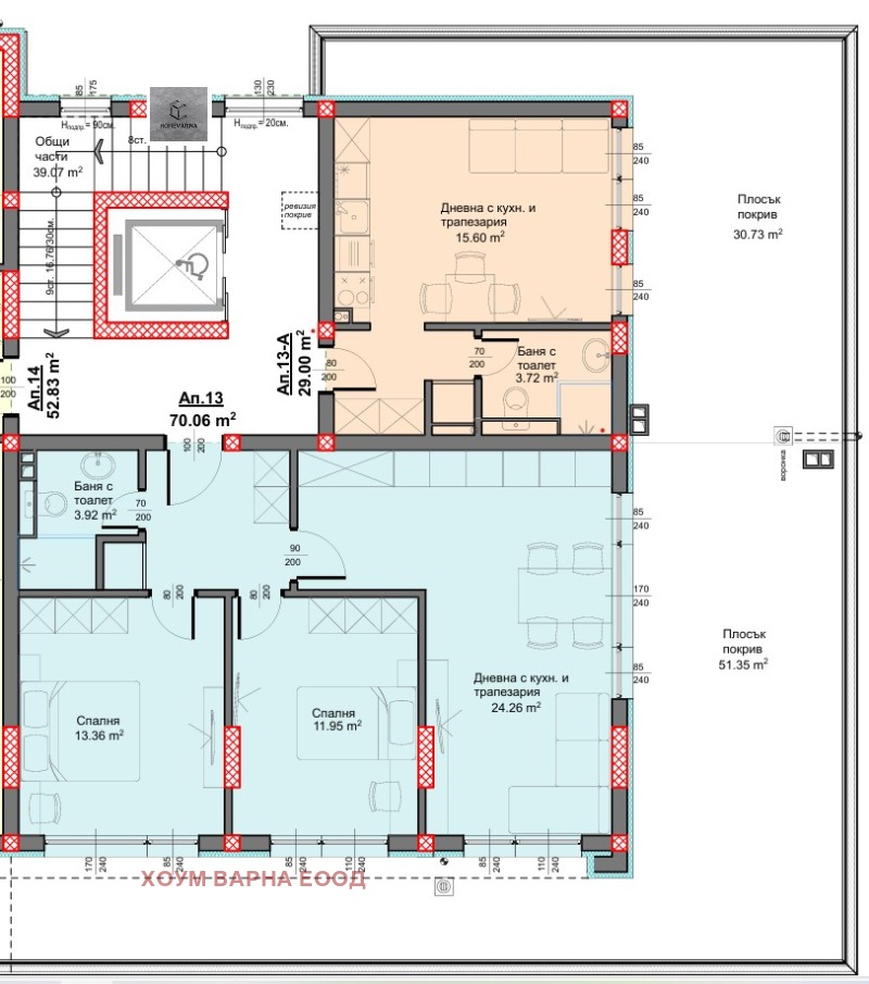 Eladó  2 hálószobás Varna , m-t Pcselina , 105 négyzetméter | 71928417 - kép [10]