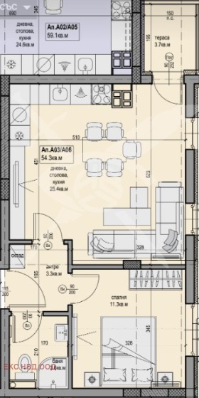 1 bedroom Proslav, Plovdiv 1