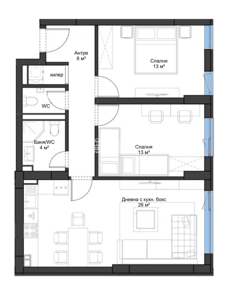 Продава  3-стаен град Пловдив , Въстанически , 95 кв.м | 14777283 - изображение [4]