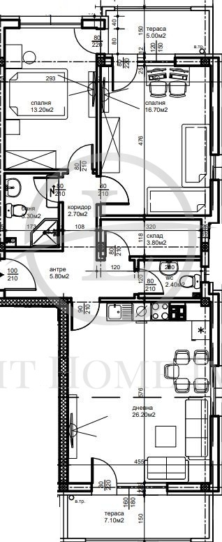 Продава 3-СТАЕН, гр. Пловдив, Беломорски, снимка 5 - Апартаменти - 56460153