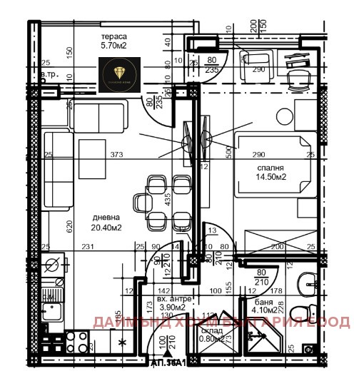 Продава 2-СТАЕН, гр. Пловдив, Южен, снимка 2 - Aпартаменти - 49355826