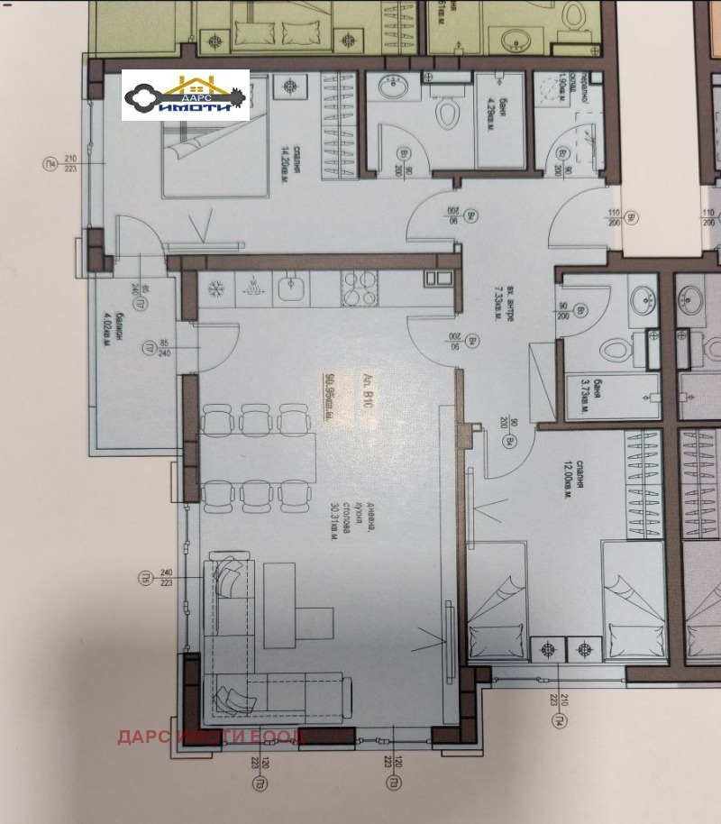 Продава 3-СТАЕН, гр. Пловдив, Христо Смирненски, снимка 4 - Апартаменти - 52651094