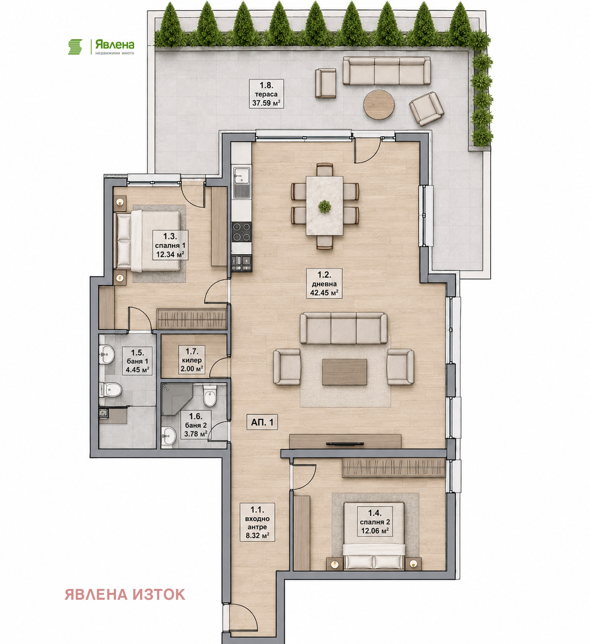 Продава 3-СТАЕН, гр. София, Лозенец, снимка 5 - Апартаменти - 55783195