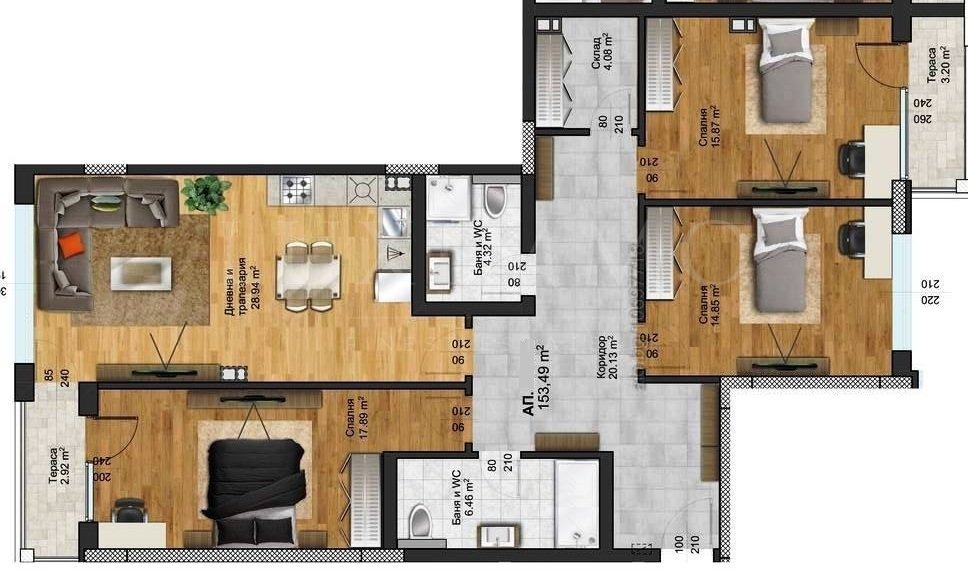 Продава МНОГОСТАЕН, гр. Пловдив, Христо Смирненски, снимка 2 - Апартаменти - 54556827