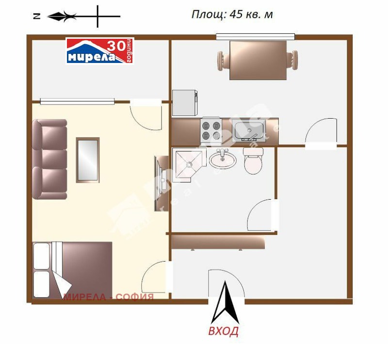 Продава 1-СТАЕН, гр. София, Гео Милев, снимка 7 - Апартаменти - 52605427
