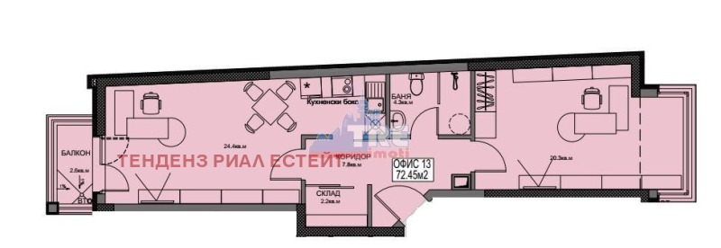 Продава ОФИС, гр. София, Бъкстон, снимка 2 - Офиси - 53243846