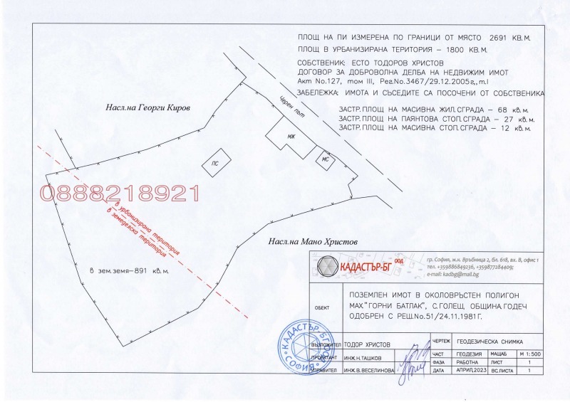 Продава ПАРЦЕЛ, гр. Годеч, област София област
