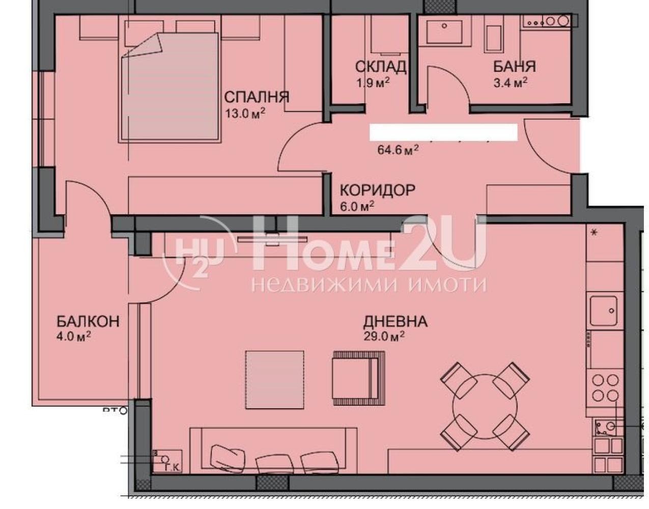 Продава 2-СТАЕН, гр. София, Малинова долина, снимка 6 - Апартаменти - 54520518