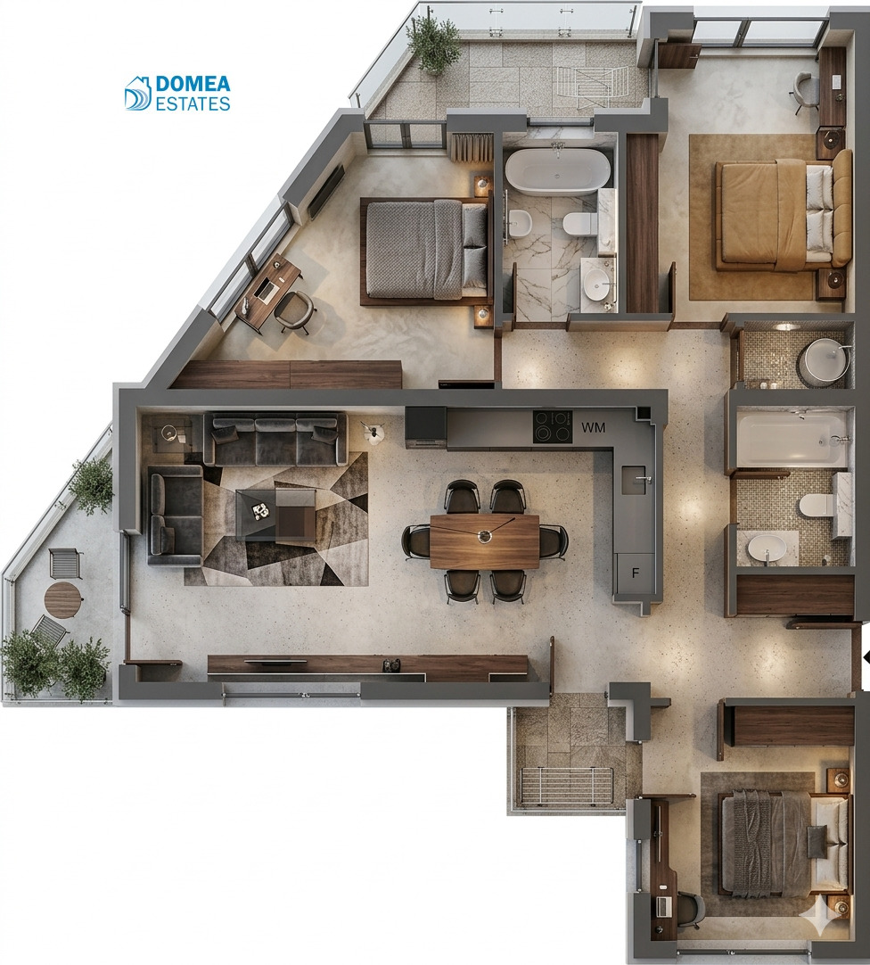 Продава 4-СТАЕН, гр. София, Манастирски ливади, снимка 5 - Апартаменти - 54056579