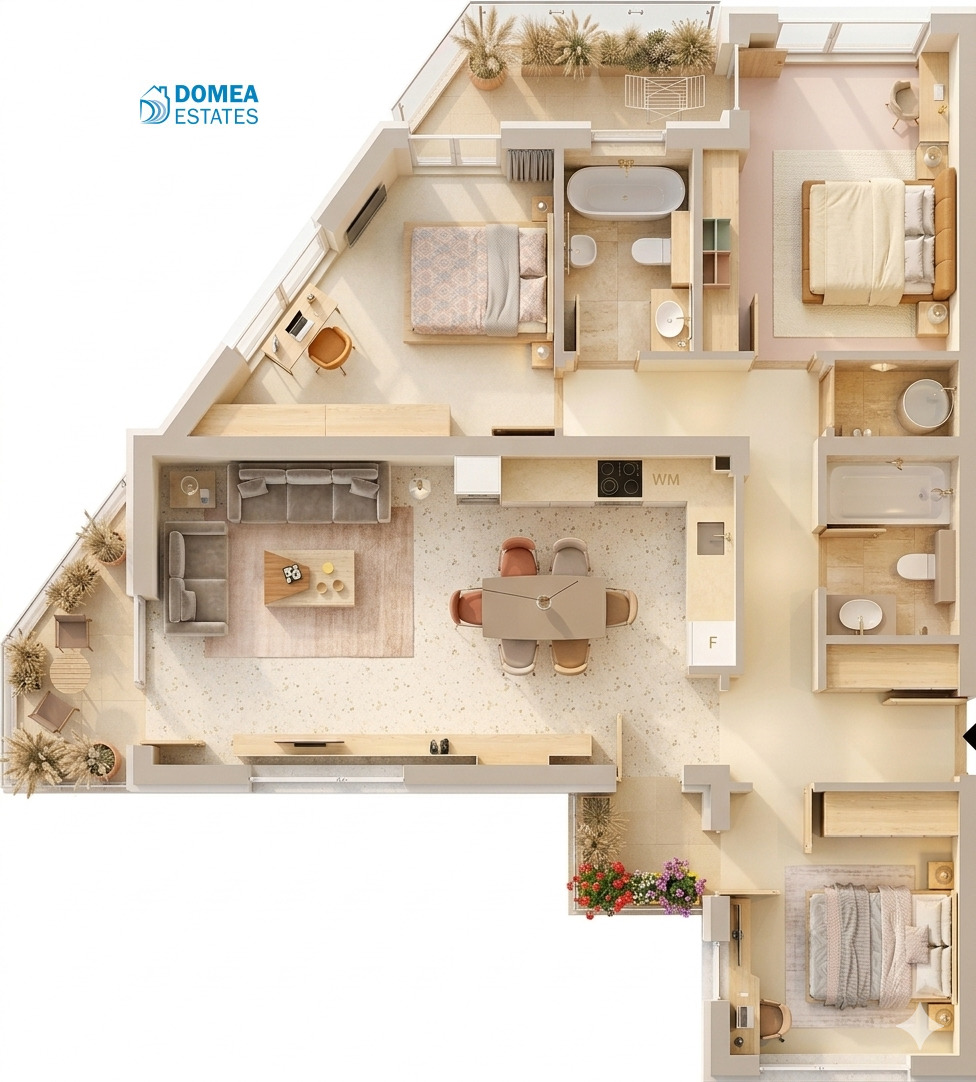 Продава 4-СТАЕН, гр. София, Манастирски ливади, снимка 4 - Апартаменти - 54056579