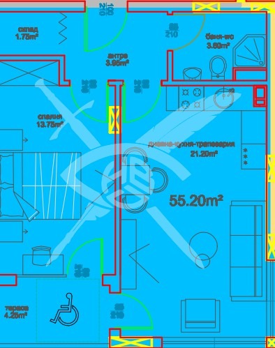 Продава 2-СТАЕН, гр. Бургас, област Бургас, снимка 1 - Aпартаменти - 49456957