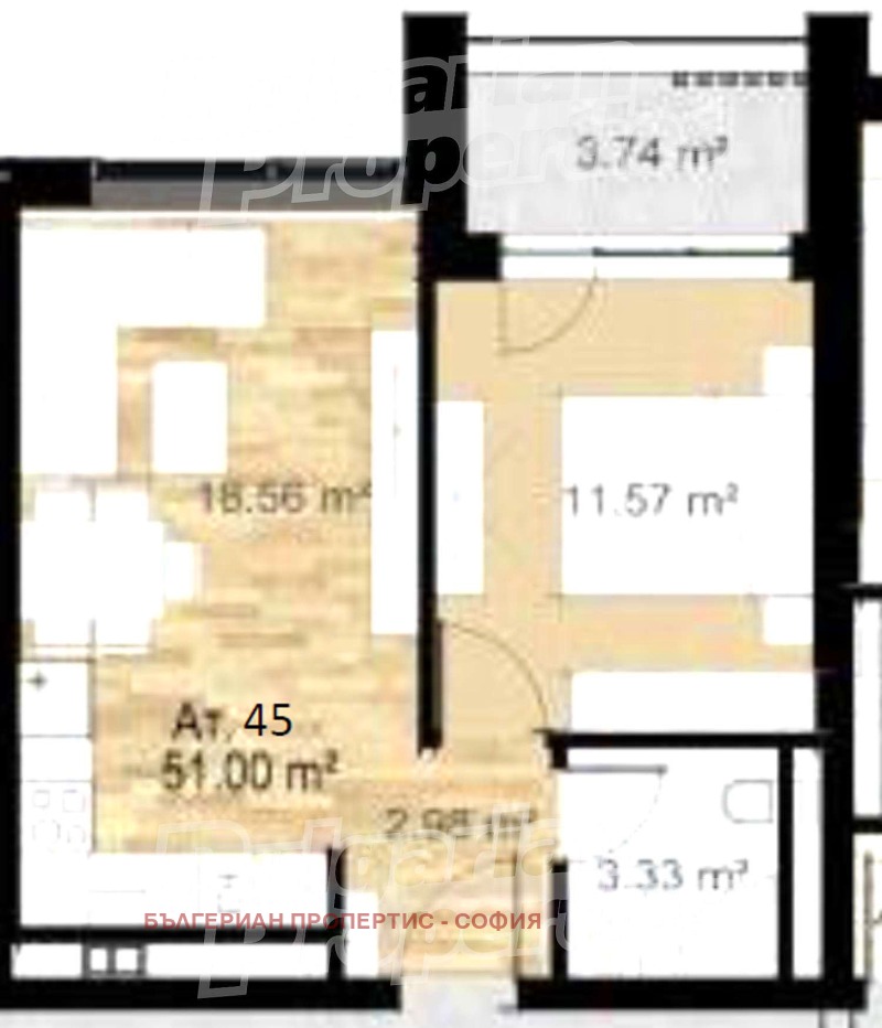 Til salg  1 soveværelse Sofia , Zona B-5 , 60 kvm | 89256912 - billede [9]