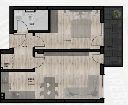 Продава  2-стаен, град Пловдив, Кючук Париж • 79 499 EUR • ID 64959230 — holmes.bg - [1] 