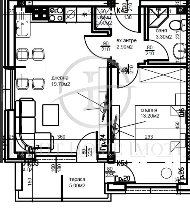 Till salu  1 sovrum Plovdiv , Ostromila , 53 kvm | 62843726 - bild [8]