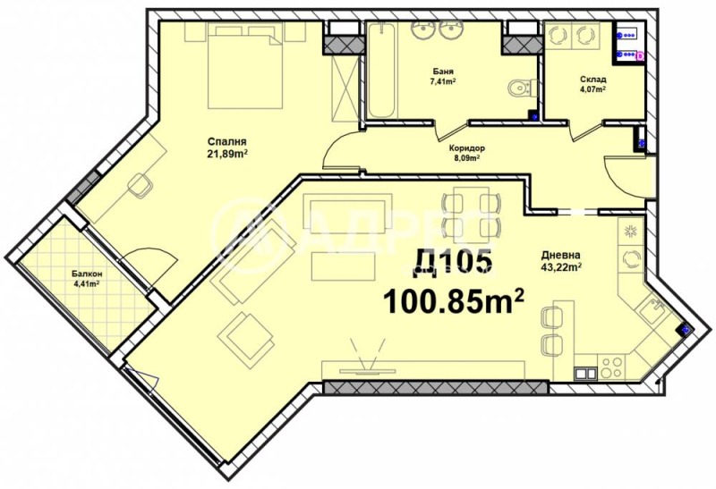 Продава 2-СТАЕН, гр. София, Полигона, снимка 4 - Апартаменти - 53365815
