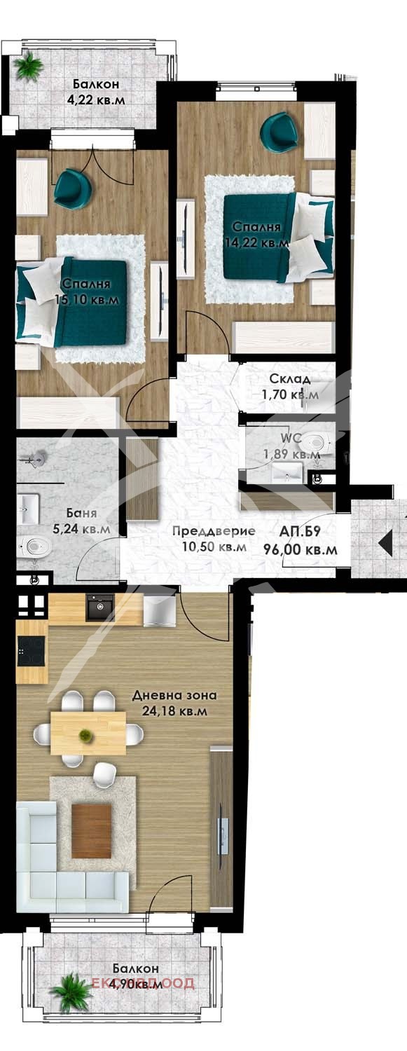 Продава 3-СТАЕН, гр. Пловдив, Остромила, снимка 1 - Aпартаменти - 49506953