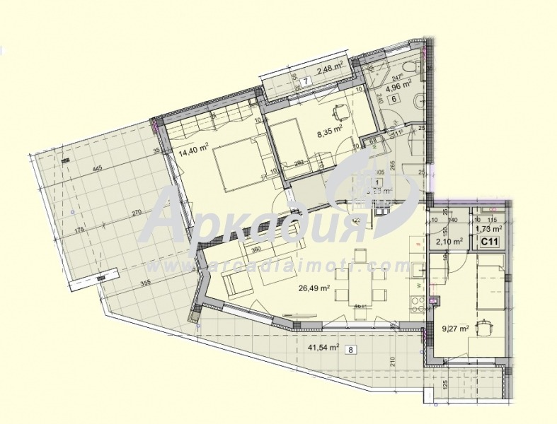 Продава МНОГОСТАЕН, гр. Пловдив, Коматево, снимка 3 - Aпартаменти - 46560159