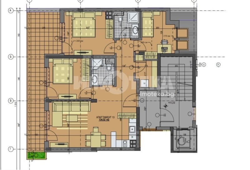 Продава  Многостаен град София , Банишора , 133 кв.м | 44978388 - изображение [4]