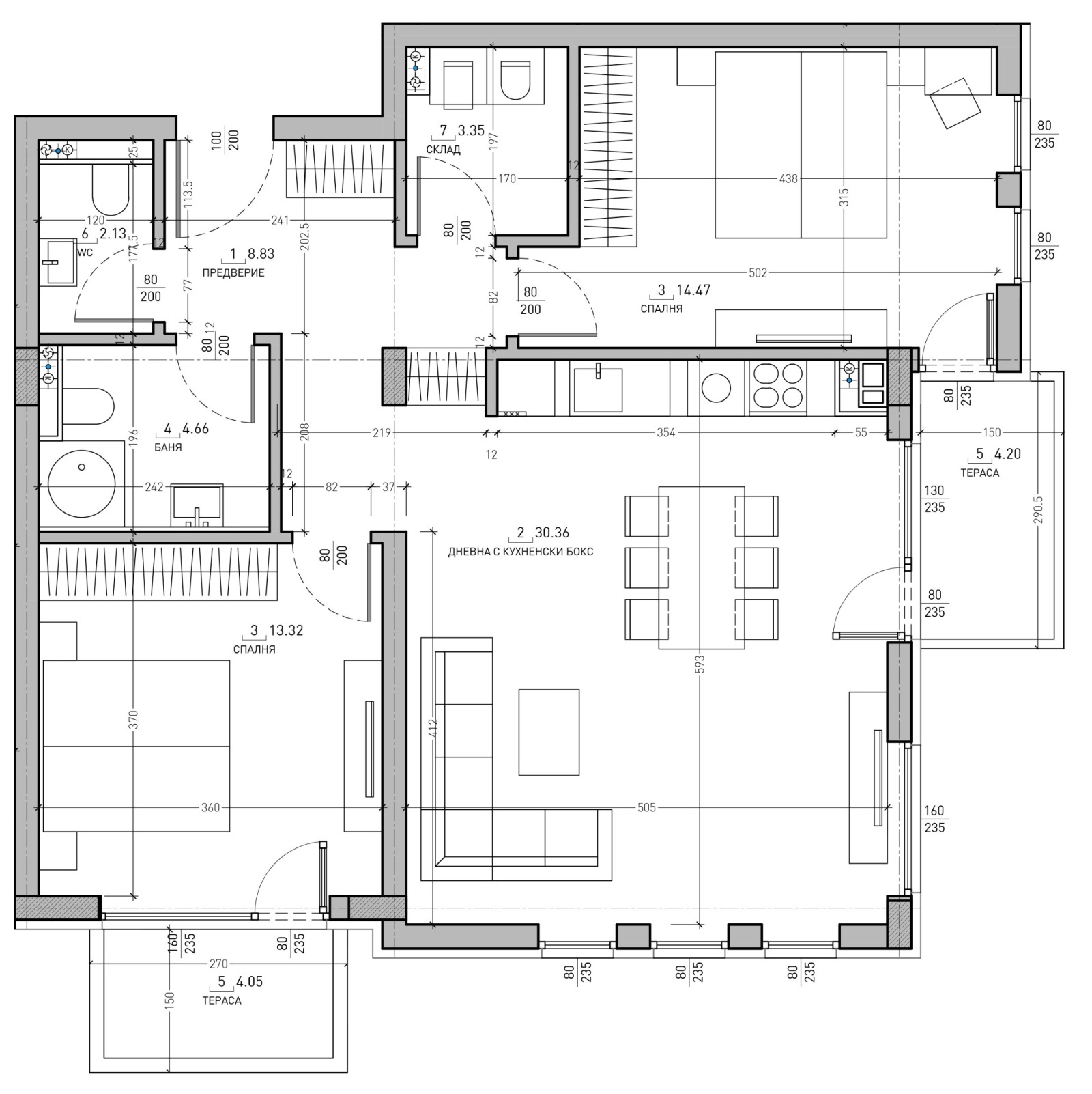 Продава 3-СТАЕН, гр. София, Малинова долина, снимка 11 - Апартаменти - 54590979