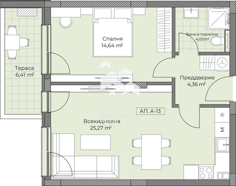 Til salg  1 soveværelse Plovdiv , Ostromila , 73 kvm | 19670384 - billede [2]