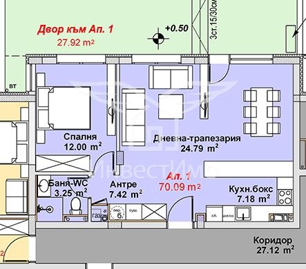 Продава  2-стаен град София , м-т Гърдова глава , 82 кв.м | 41884118 - изображение [2]