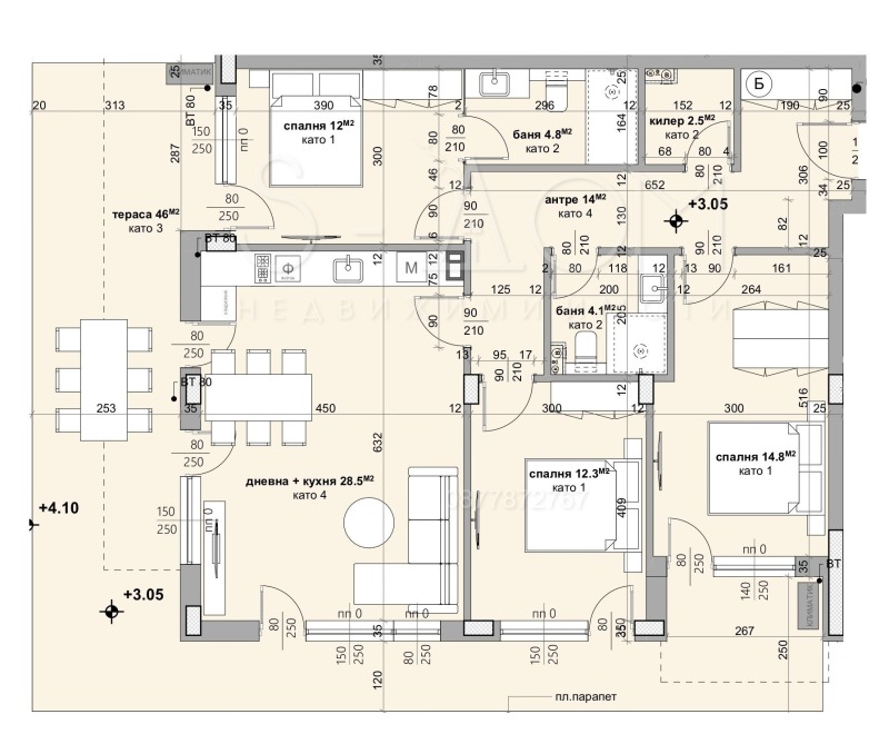 Продава 4-СТАЕН, гр. Стара Загора, Аязмото, снимка 2 - Апартаменти - 53120281