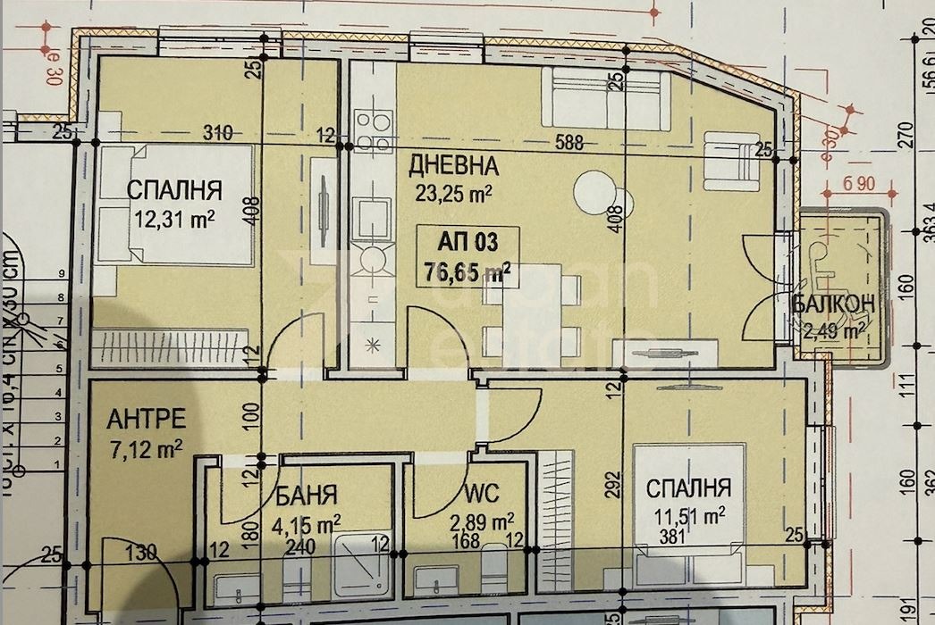Продава 3-СТАЕН, гр. София, Сухата река, снимка 3 - Апартаменти - 55784116