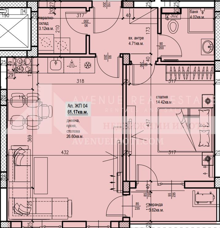 For Sale  1 bedroom Plovdiv , Yuzhen , 82 sq.m | 78814123 - image [2]