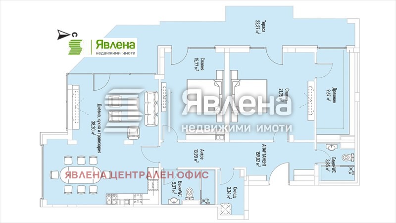 Продава 3-СТАЕН, гр. София, Лозенец, снимка 4 - Aпартаменти - 48467977